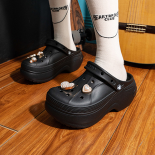男鞋 外穿透气沙滩鞋 女鞋 春季 210062 洞洞鞋 crocs卡骆驰黑色凉拖鞋