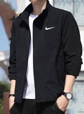 NIKE耐克夹克上衣男士正品春秋新款运动服跑步速干梭织外套DM6620