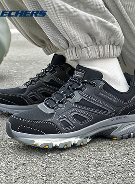 斯凯奇女鞋户外徒步鞋运动鞋25春新款登山鞋减震旅游鞋180022W