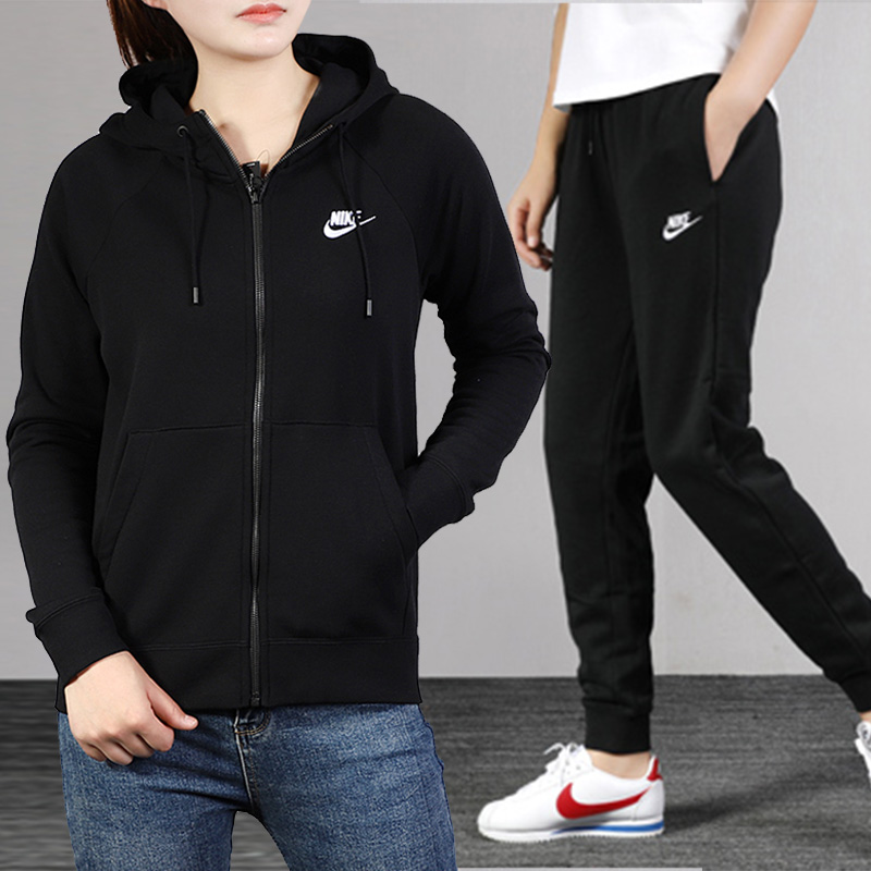 NIKE耐克运动套装女上衣长裤子2025冬季外套连帽长袖套头衫休闲裤,运动服/休闲服装,运动套装,淘宝优惠券,粉丝福利购,淘宝优惠卷