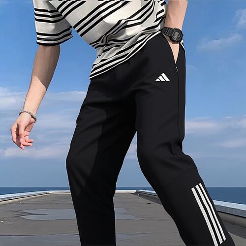 adidas阿迪达斯男裤梭织长裤子新款运动裤跑步健身训练裤IM7484