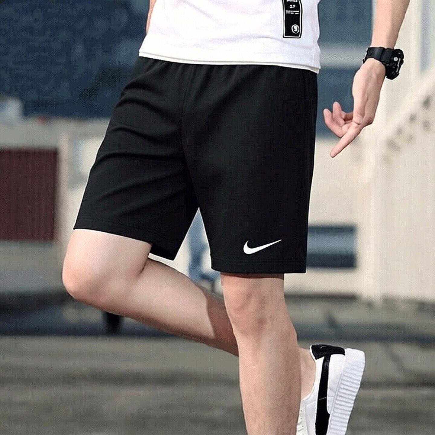 NIKE耐克短裤男裤2026夏季新款速干透气薄款黑色休闲裤跑步运