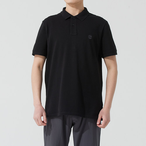 Timberland添柏岚男短袖POLO衫T恤25夏新款户外透气运动服A24H2
