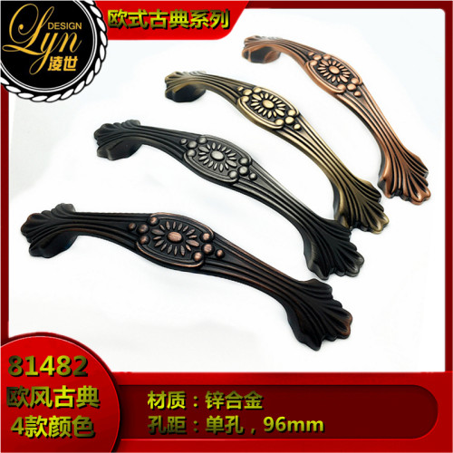 锌合金仿古铜抽屉现代简约风把手
