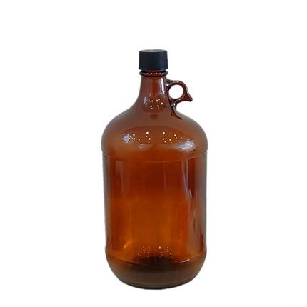 密封遮光茶色棕色耐酸碱提耳2.5L/4L化学试剂瓶聚四氟乙烯玻璃瓶