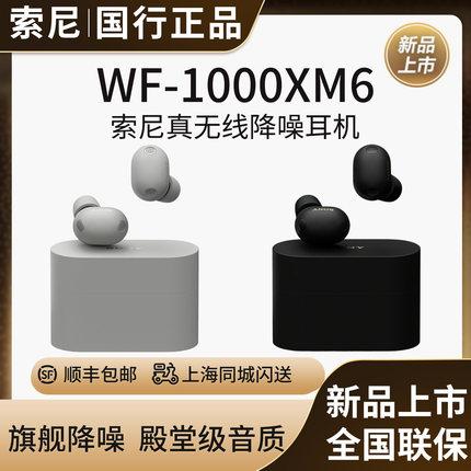 【新品】Sony/索尼WF-1000XM6 双芯超旗舰降噪真无线耳机 降噪豆6