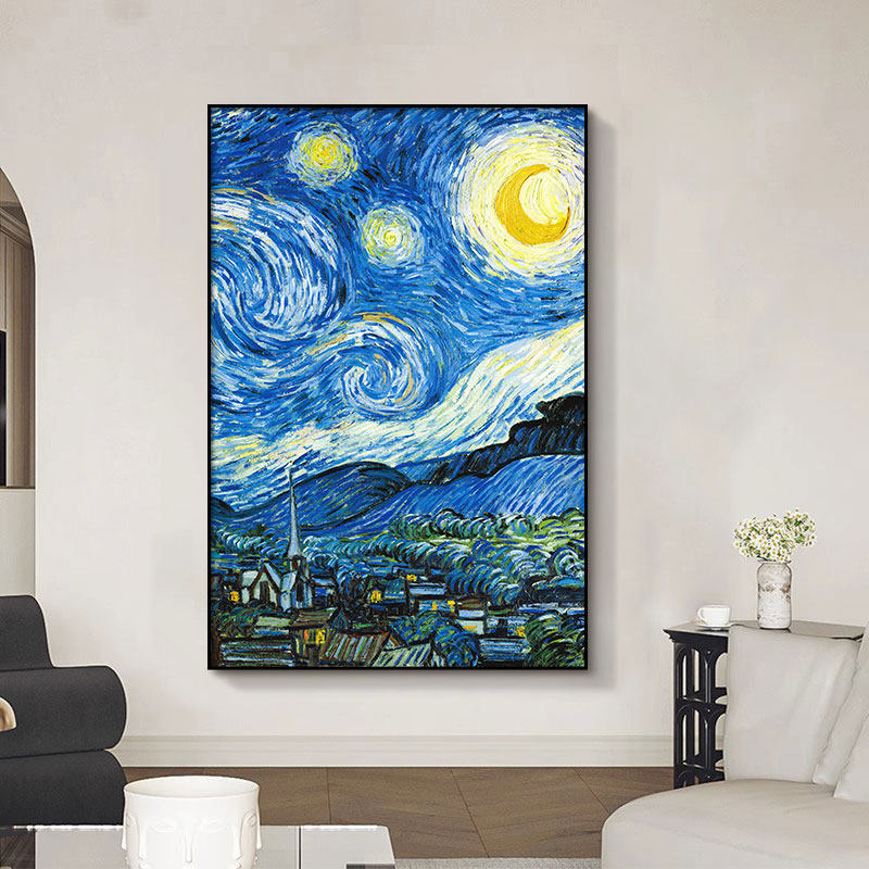 梵高星空油画大尺寸数字油画diy