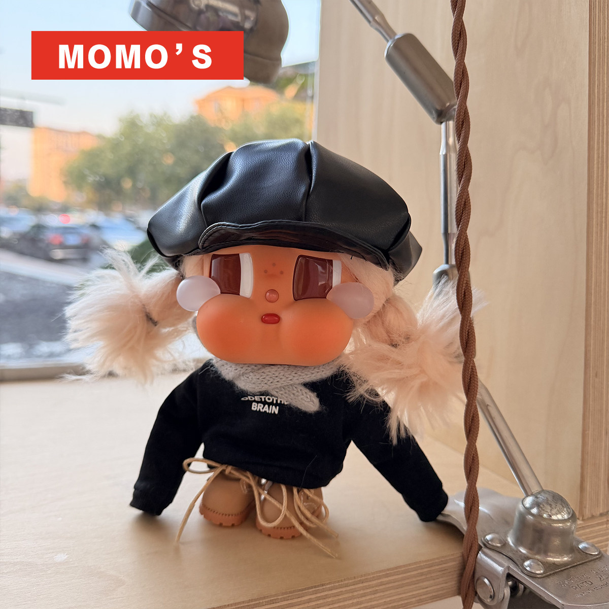 MOMOS 哭娃娃衣帽子鞋子crybaby围巾潮玩玩偶换装娃衣新品
