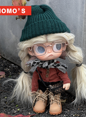 MOMOS 嘎子姐人偶马丁靴 鞋子zsiga假发 围巾娃衣潮玩娃衣