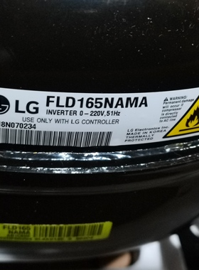 适用原装LG冰箱压缩机FLD165NAMA 220V R600A GR-B24FWAHL M24