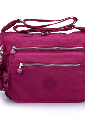 K家猴子包新款防水尼龙布包单肩斜挎妈咪包女包大号旅行包K19941