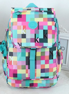 K家猴子包双肩包女简约帆布背韩版旅游旅行大容量休闲轻便K15377