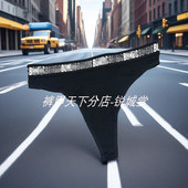 TEMP 脚口 澳单网眼纱速干X BACK无痕裤 头橡筋 中高腰女丁字裤