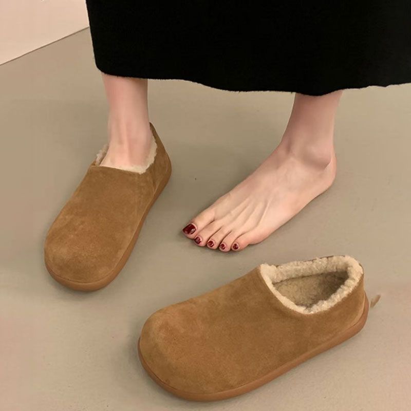 羊皮毛一体勃肯鞋女冬季新款加绒