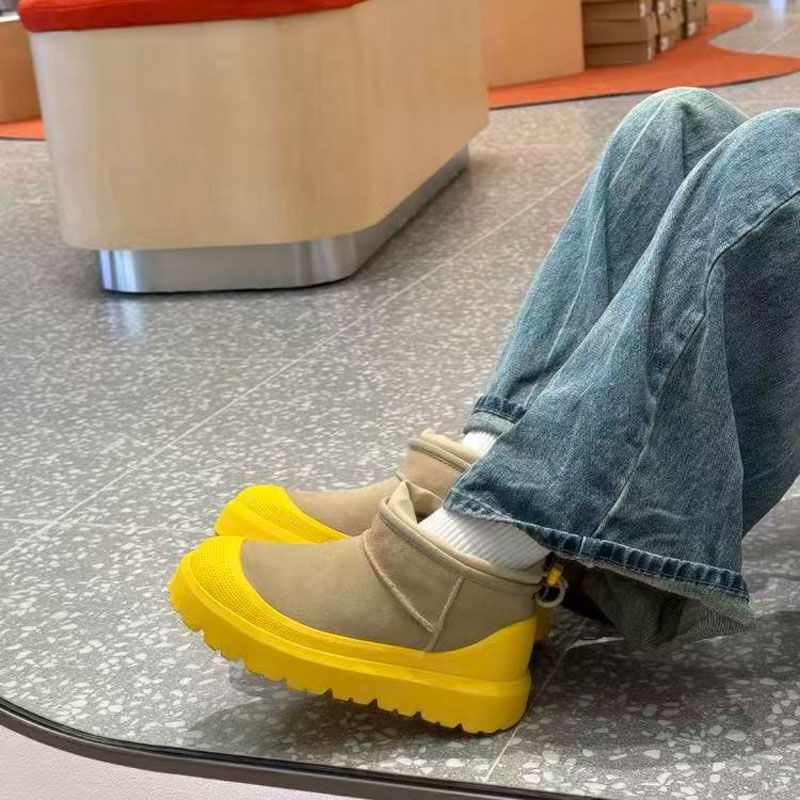 羊皮毛一体加绒加厚保暖棉鞋新款