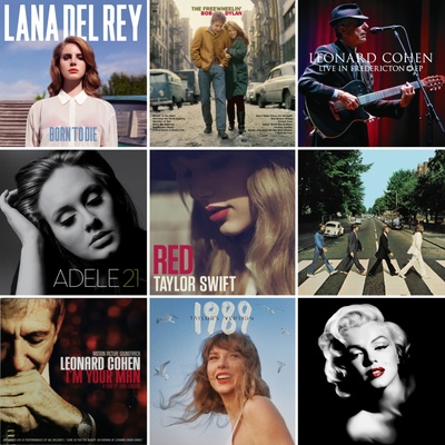 黑胶唱片现代简约音乐主题道具