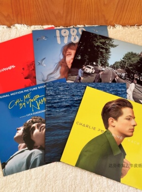 明星歌星仿真黑胶唱片 现代网红简约家用摆件 拍照道具卧室装饰品