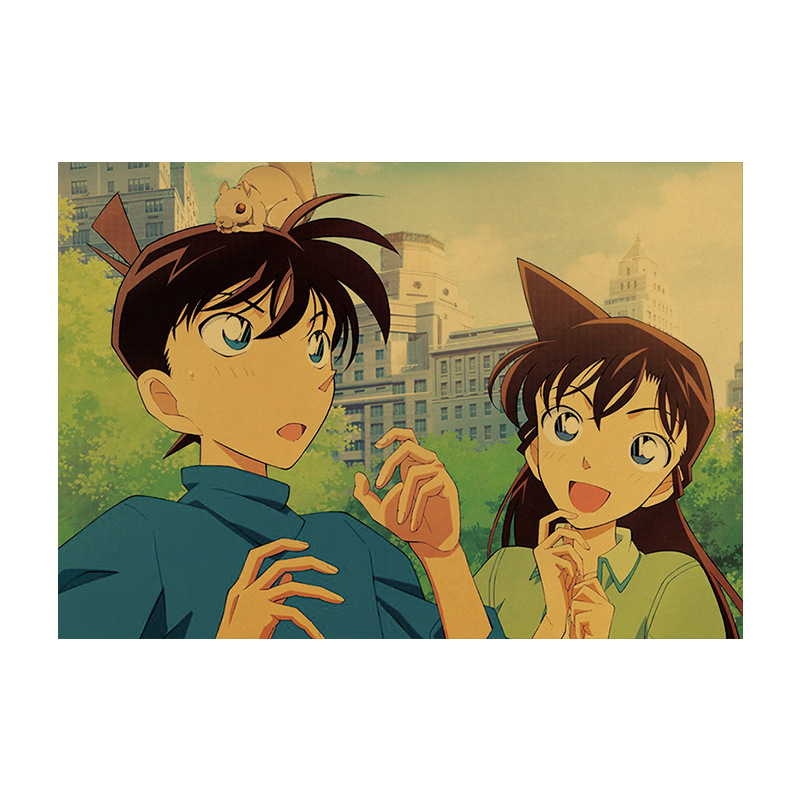 名侦探柯南 真相只有一个!经典动漫电影海报学生寝室酒吧装饰贴画