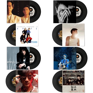 港台流行音乐歌手黑胶唱片主题道具复古封面墙面装饰摆设背景90后