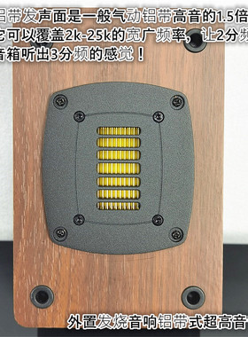 外置高音箱1.5倍大面积铝带式超高音丰富各种细节2K-25KHZ4欧50w