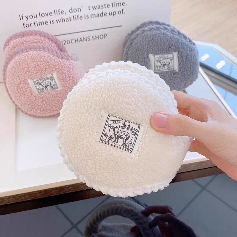 冬季可爱毛绒折叠防冻保暖耳套