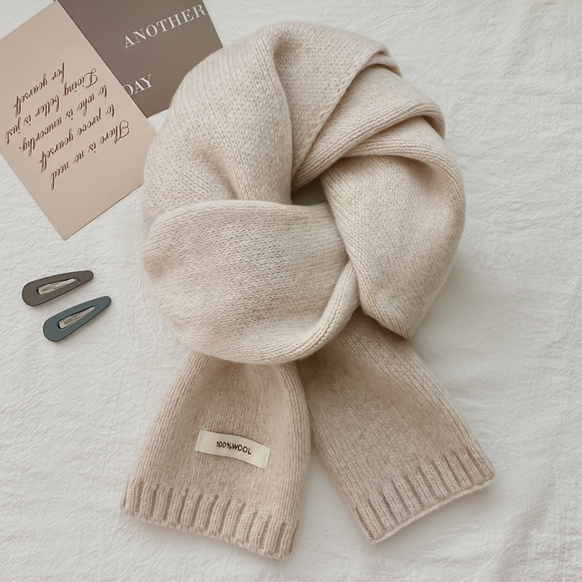 初剪澳洲纯羊毛小围巾