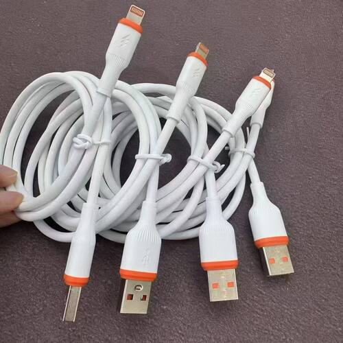 超软硅胶线 数据线超级快充数据线手机充电线闪充线/11/12/13/14pro max圆口typec数据线USB线批发