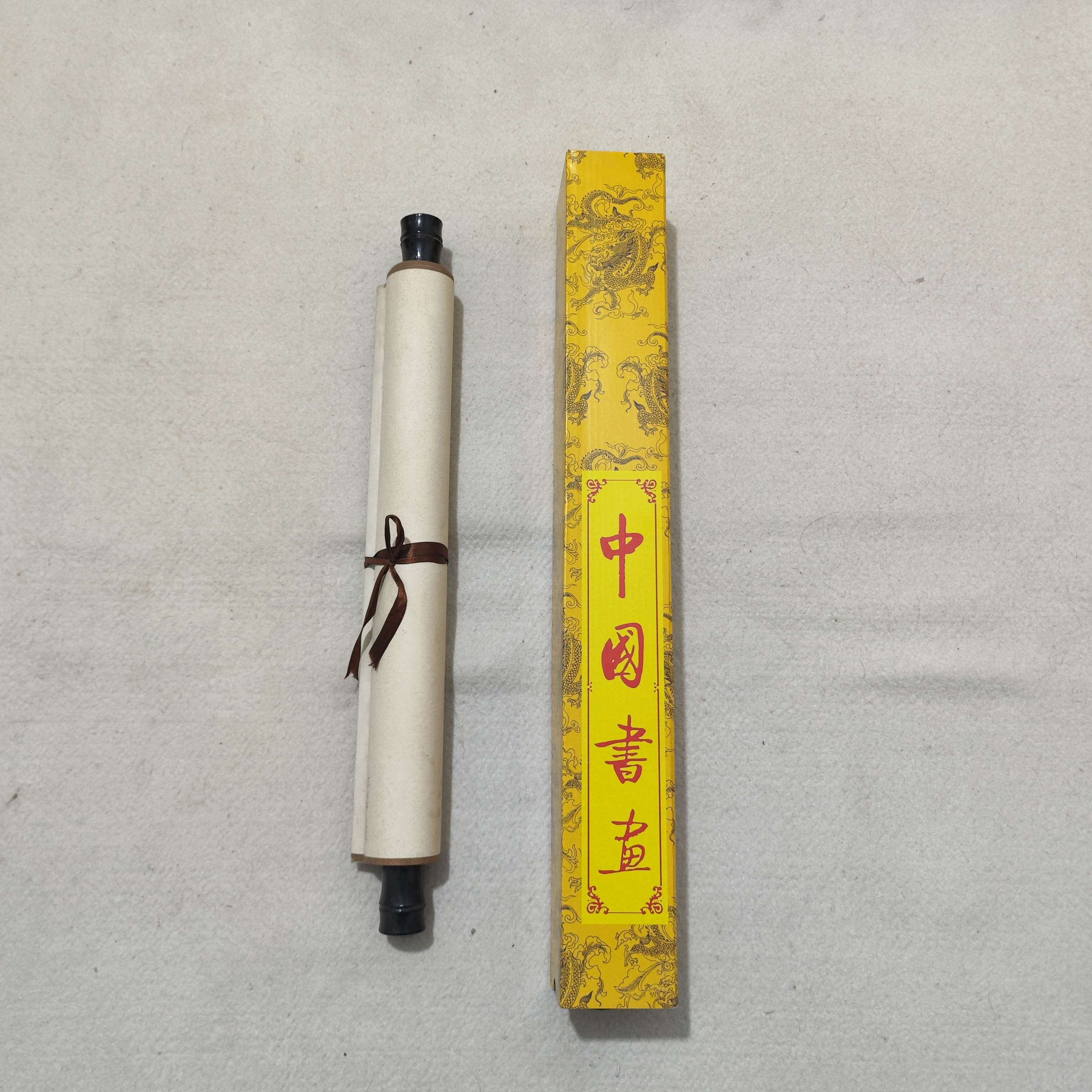 字画盒 国画盒 卷轴收纳盒 可伸缩抽拉盒 礼品盒 书画锦盒 收藏盒