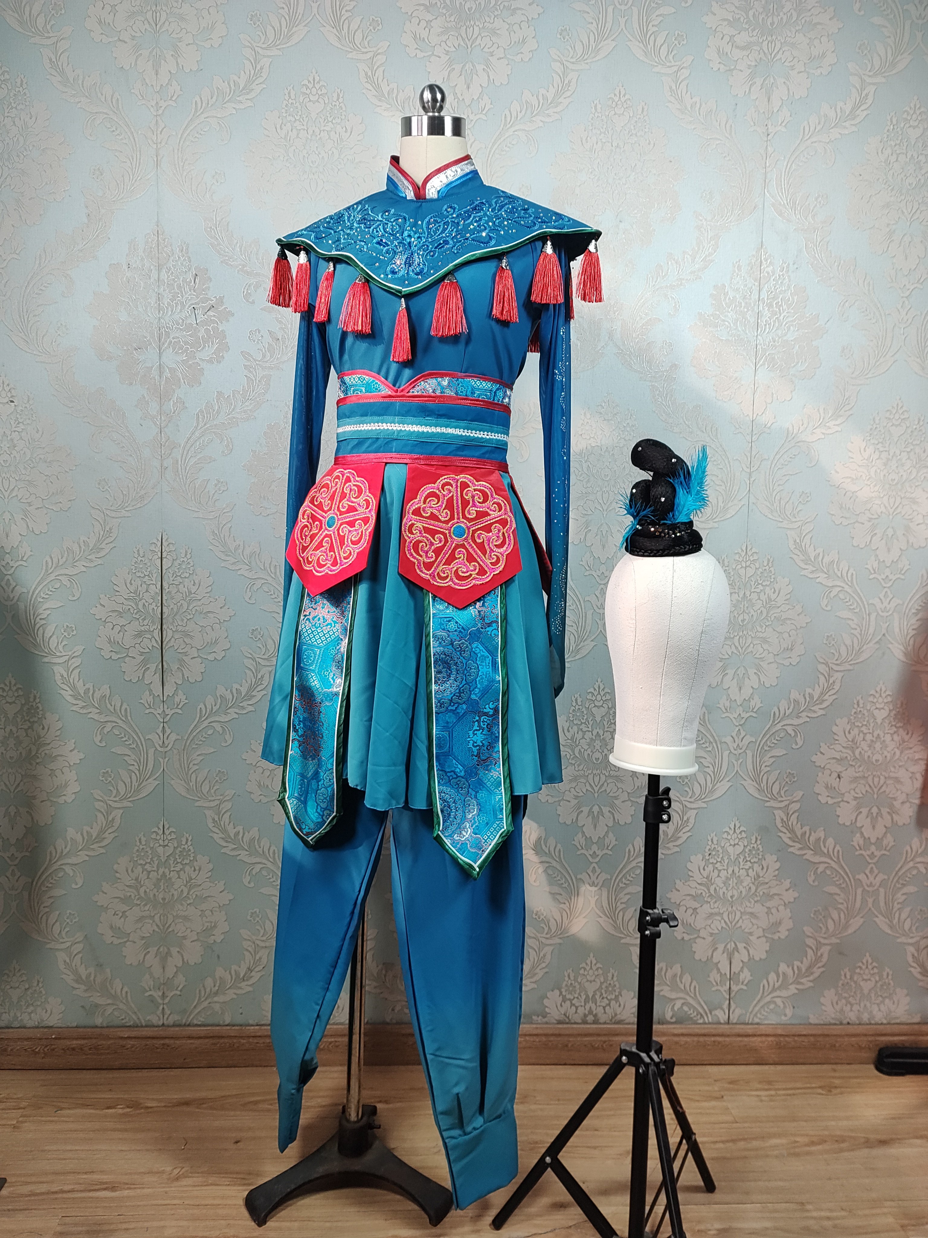 群青满庭芳2026古典舞服装戏曲服
