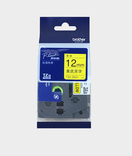 原装兄弟标签机色带TZE-Z231白底黑字12MM  18MM 24MM 36MM标签带