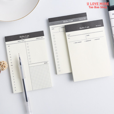 Creative Daily Schedule Memo pad To Do List Time Sticky note