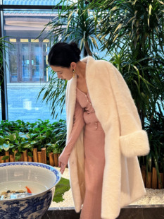 仿皮草外套女人造环保水貂绒貂皮大衣韩版洋气时尚貂毛毛毛衫女