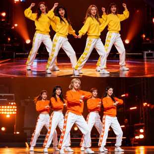 爵士舞蹈服套装性感成人啦啦操服装kpop打歌服女团拉拉队ds演出服