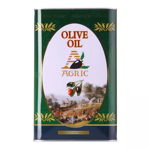 原装希腊进口阿格利司橄榄油高温炒菜烘焙4L铁桶家庭装食用油