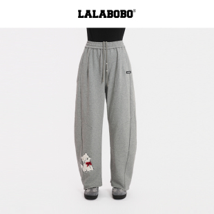 26春夏新潮原创运动风通勤百搭保暖裤 LALABOBO卫裤 子 商场同款