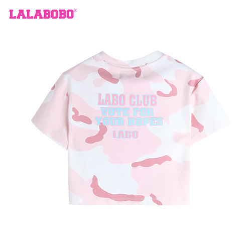 LALABOBO短袖T恤宽松休闲