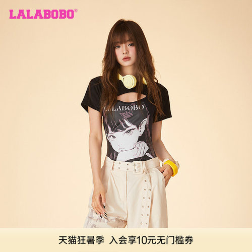 LALABOBO短袖T恤连体辣妹