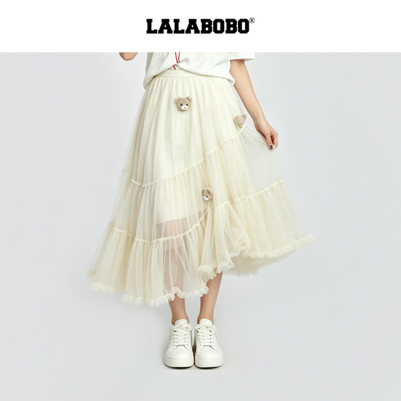 LALABOBO小熊半身纱裙