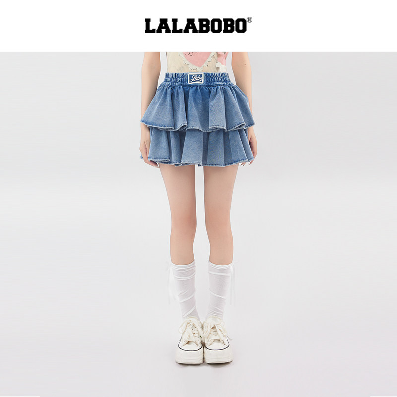 LALABOBO小熊蛋糕短裙