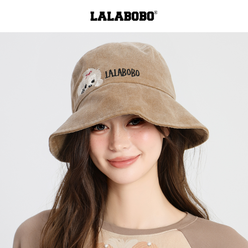 LALABOBO泡芙图案渔夫帽