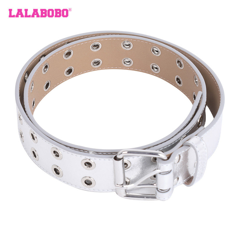 LALABOBO田曦薇同款潮流街头美式可爱时尚皮质腰带女