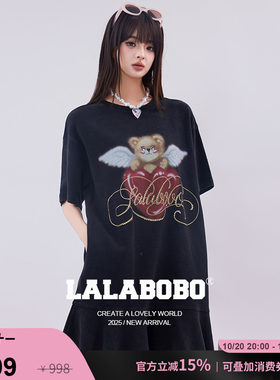 LALABOBO爱心天使熊连衣裙