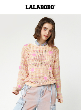 LALABOBO25年夏季针织衫女秋季原创新款慵懒高级上衣LBDC-WSTM12
