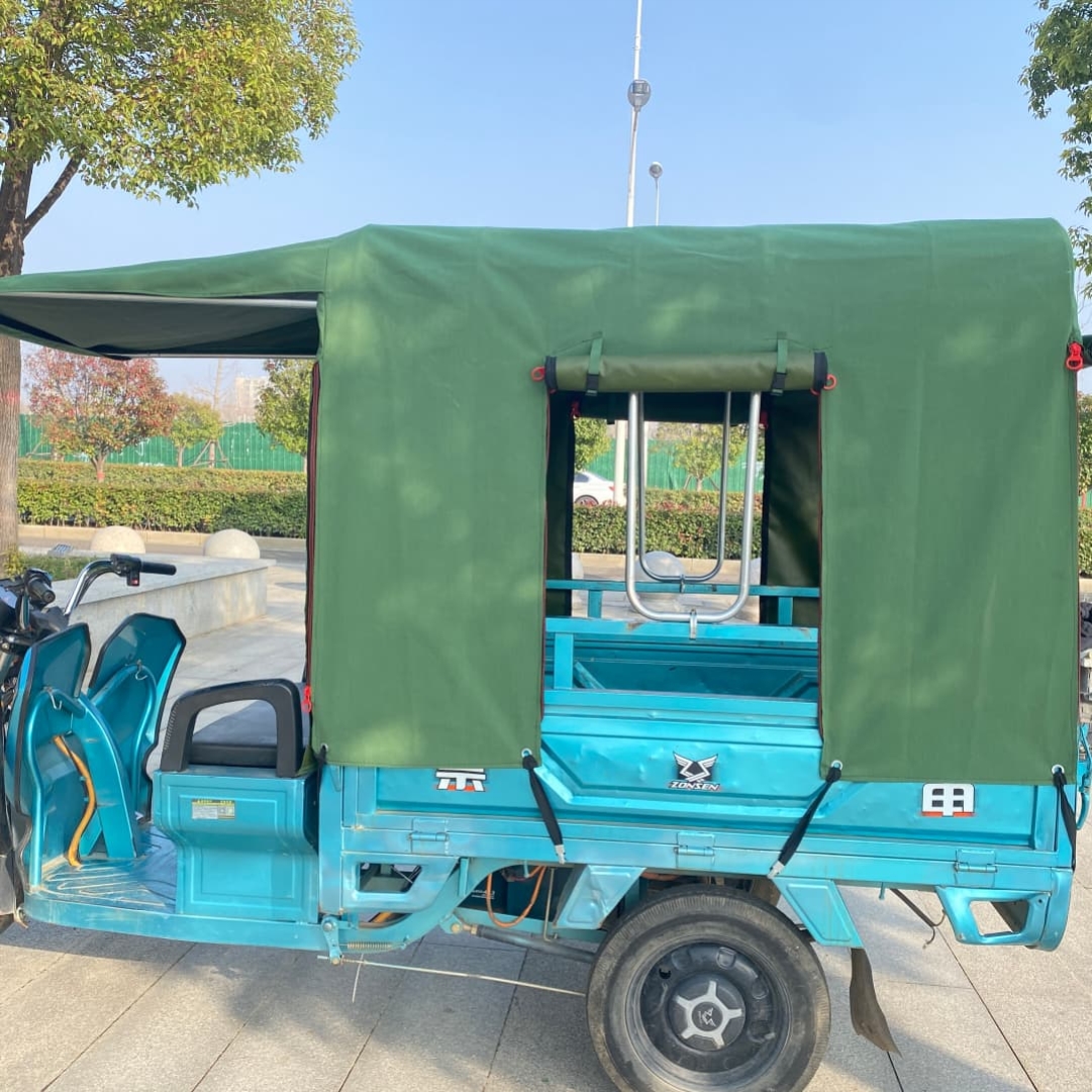 三轮车车篷车头棚耐风化帆布圆管加粗加厚凡布雨蓬防水防雨棚油布