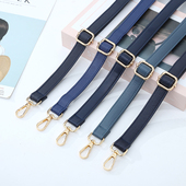 女包带配件单肩斜挎荔枝纹包肩带可调节替换带藏蓝色双肩包带定制