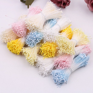 1mm迷你小花心哑光花蕊丝网花扭扭棒翻糖花芯花艺材料diy饰品配件