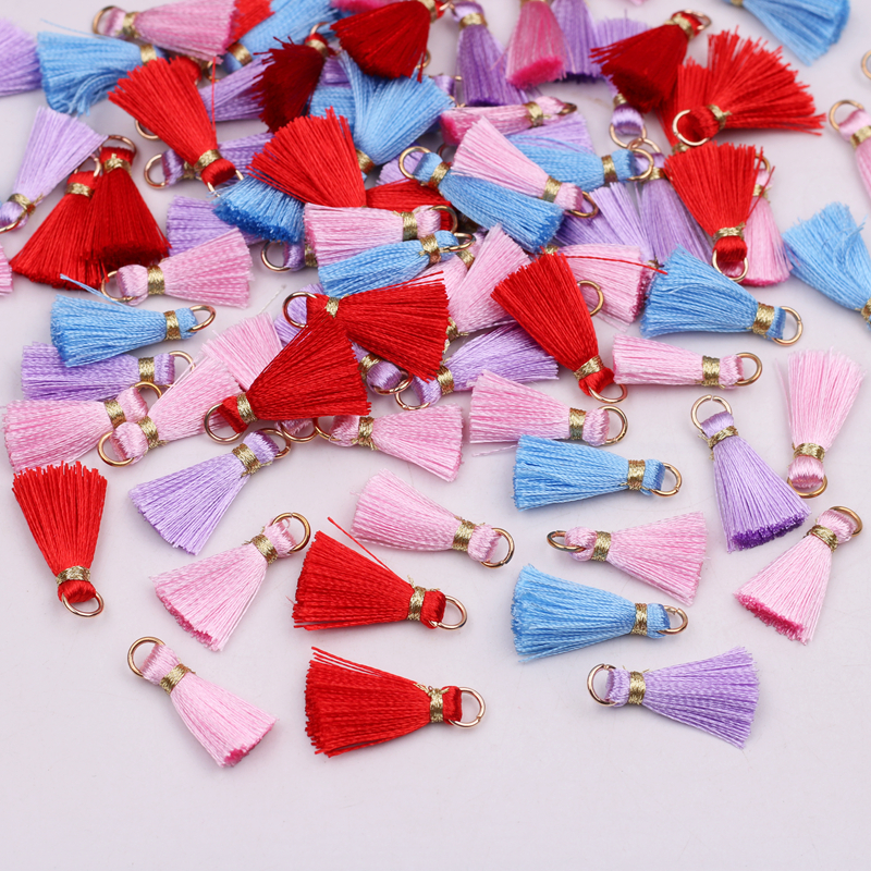 包邮2cm带圈小流苏金线流苏