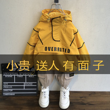 男童春秋款2020新款洋气潮冲锋风衣1