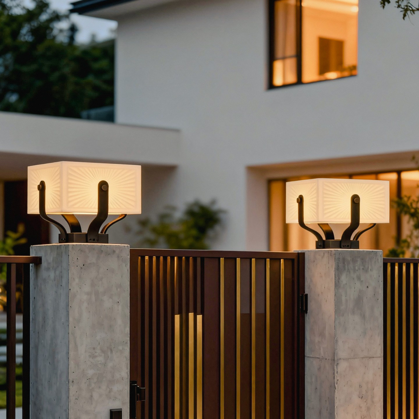 现代简约户外庭院装饰灯户外景观庭院灯饰太阳能商业区景观LED灯