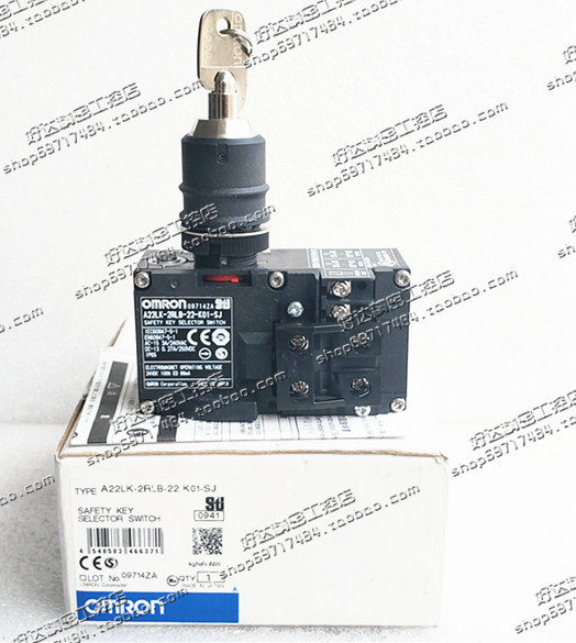 原装欧姆* 电磁锁安全选择开关 A22LK-2RLA-22-K01-SJ 现货带包装